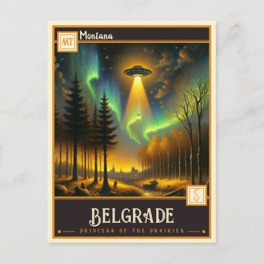 Belgrad, Montana | VINTAG Postkarte (Vorderseite)