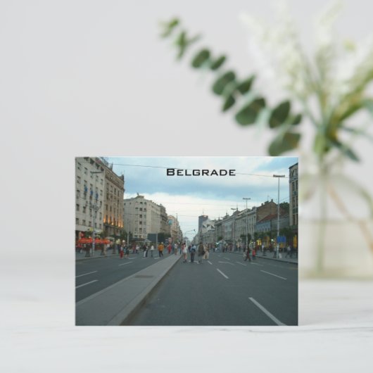 Belgrad Postkarte (Stehend Vorderseite)