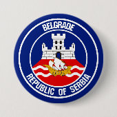 Belgrad RundEmblem Button (Vorderseite)