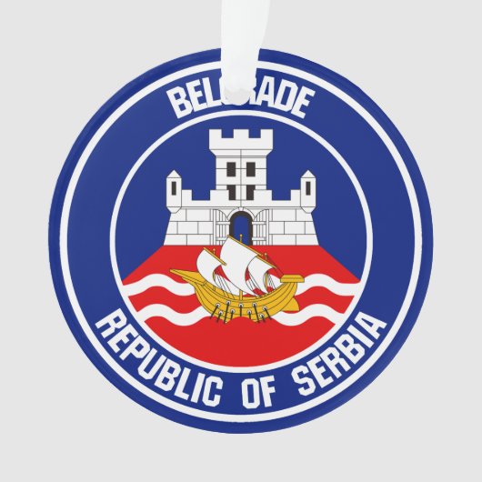 Belgrad RundEmblem Ornament (Vorderseite)