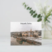 Belgrad Serbien Balkan Panoramasicht Postkarte (Stehend Vorderseite)