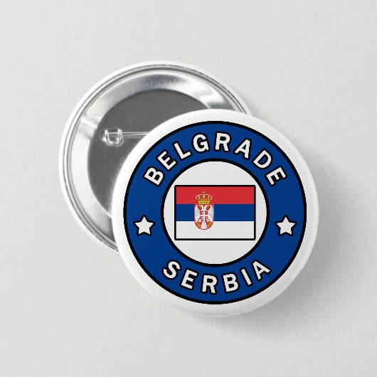 Belgrad Serbien Button (Vorne & Hinten)