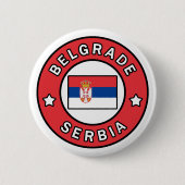 Belgrad Serbien Button (Vorderseite)