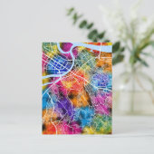 Belgrad Serbien City Map Postkarte (Stehend Vorderseite)