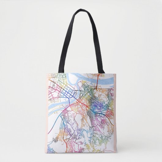 Belgrad Serbien City Map Tasche (Vorderseite)