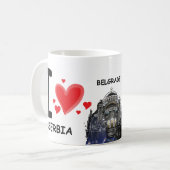 Belgrad, Serbien, I Liebe Kaffeetasse (Vorderseite Links)