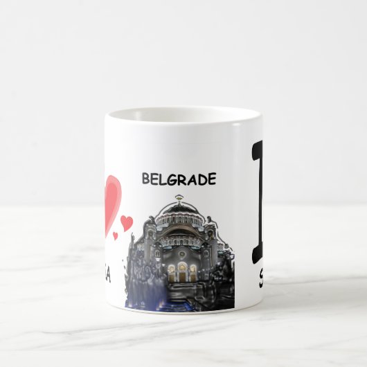 Belgrad, Serbien, I Liebe Kaffeetasse (Mittel)