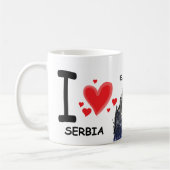 Belgrad, Serbien, I Liebe Kaffeetasse (Links)
