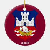 Belgrad Serbien Kreis-Verzierung Keramik Ornament (Hinten)