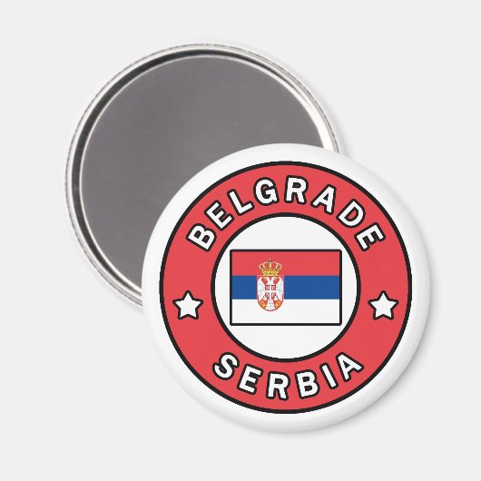 Belgrad Serbien Magnet (Vorderseite/Rückseite)