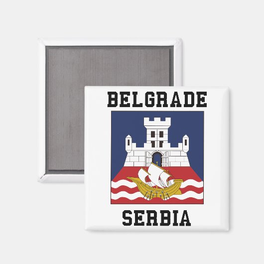 Belgrad, Serbien Magnet (Vorderseite/Rückseite)