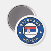 Belgrad Serbien Magnet (Vorderseite/Rückseite)