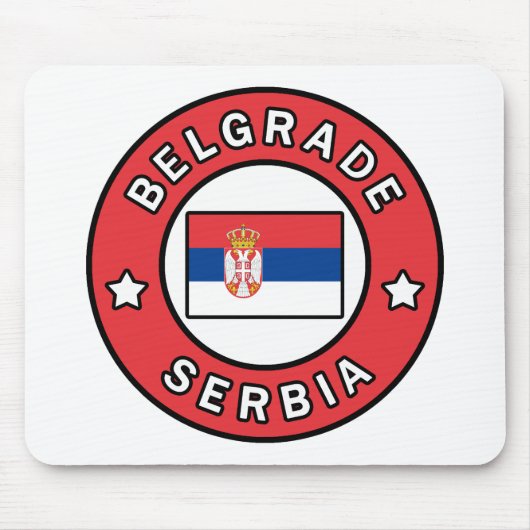 Belgrad Serbien Mousepad (Vorne)