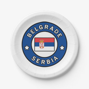 Belgrad Serbien Pappteller
