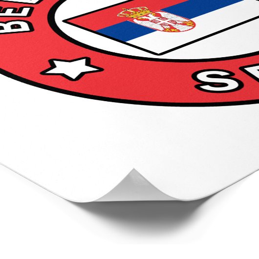 Belgrad Serbien Poster (Ecke)