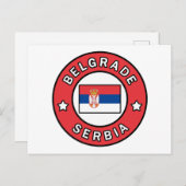 Belgrad Serbien Postkarte (Vorne/Hinten)