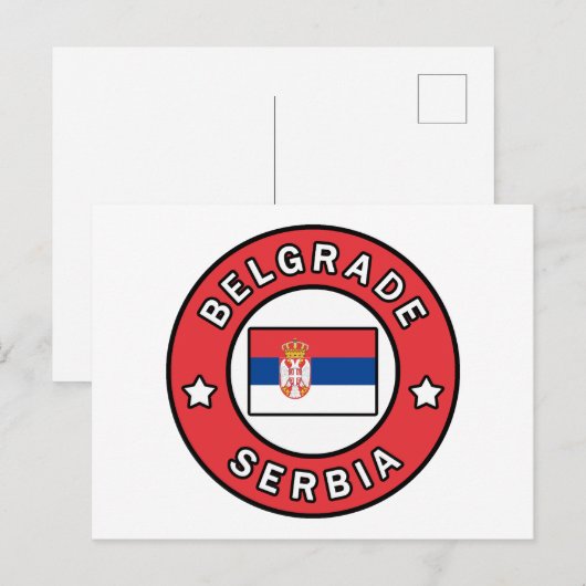 Belgrad Serbien Postkarte (Vorne/Hinten)