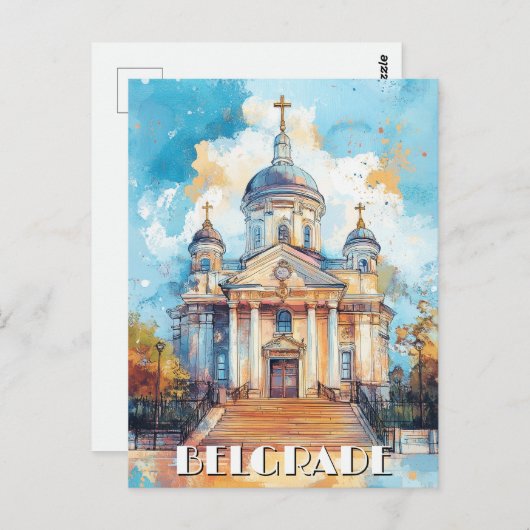 Belgrad Serbien Reise Postkarte (Vorne/Hinten)