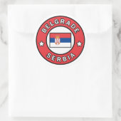 Belgrad Serbien Runder Aufkleber (Tasche)