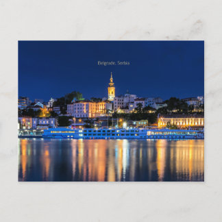 Belgrad, Serbiens Stadtbild Postkarte
