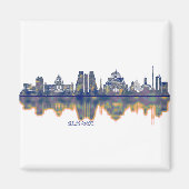 Belgrad Skyline Magnet (Vorne)