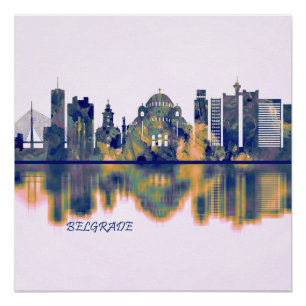 Belgrad Skyline Poster