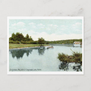 Belgrade Lake, Maine 1910 Vintage auf Deutsch Postkarte