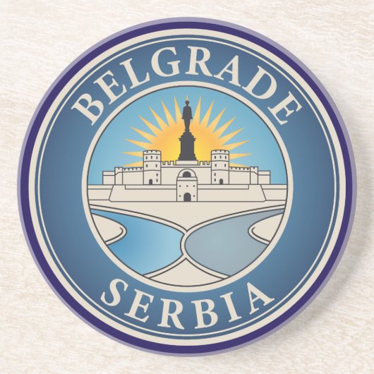 Belgrade Serbia Eastern Europe Getränkeuntersetzer (Vorne)