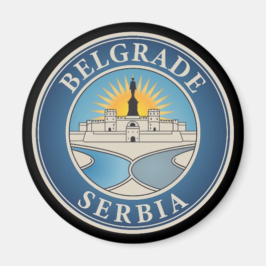 Belgrade Serbia Eastern Europe Magnet (Vorne)