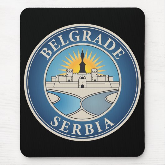 Belgrade Serbia Eastern Europe Mousepad (Vorne)