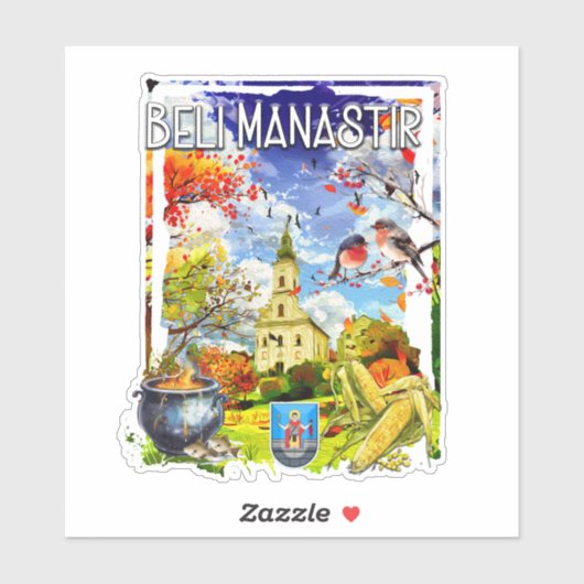 Beli Manastir Aufkleber (Blatt)