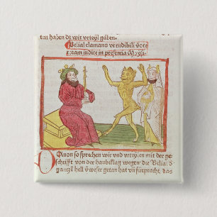 Belial tanzt vor König Solomon Button