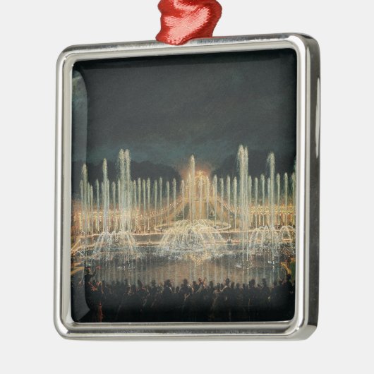 Belichtete Brunnen-Anzeige Ornament Aus Metall (Links)