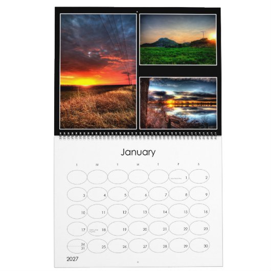 Belichtete Himmel Kalender (Jan 2027)