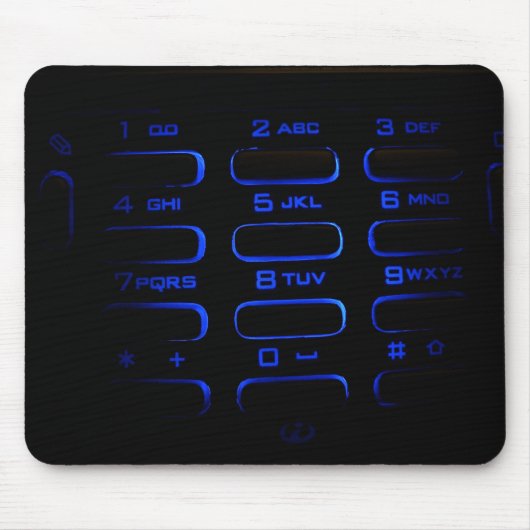 belichtete Telefontastatur Mousepad (Vorne)