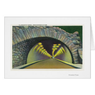 Belichtete Tunnel-Szene nahe Bonneville-Verdammung