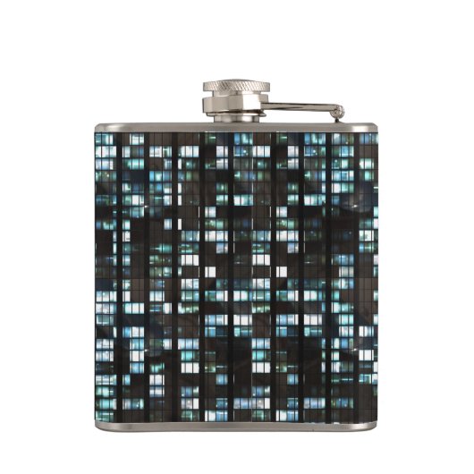 Belichtetes Fenstermuster Flachmann (Rückseite)