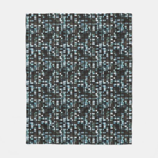 Belichtetes Fenstermuster Fleecedecke (Vorderseite)