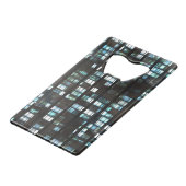 Belichtetes Fenstermuster Geldbeutel Flaschenöffner (Rückseite Schrägansicht)