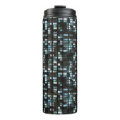 Belichtetes Fenstermuster Thermosbecher (Vorderseite)