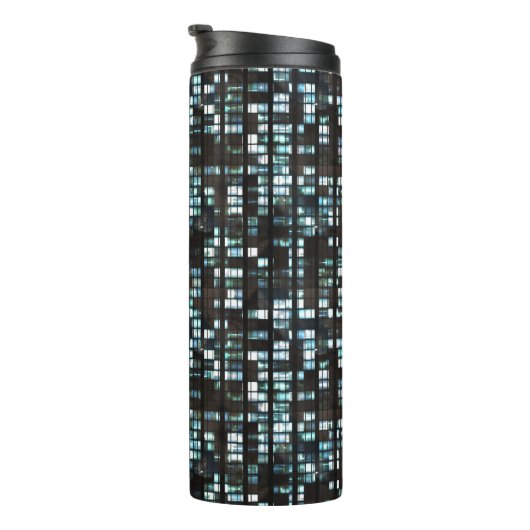 Belichtetes Fenstermuster Thermosbecher (Nach rechts gedreht)