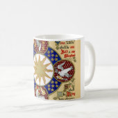 Belichtetes Manuskript die Offenbarung Kaffeetasse (VorderseiteRechts)