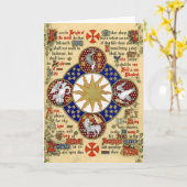 Belichtetes Manuskript die Offenbarung Karte (Gelbe Blume)