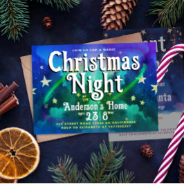 Belieben Sie die Lila Weihnachtsnachtsnachtsnacht  Einladung