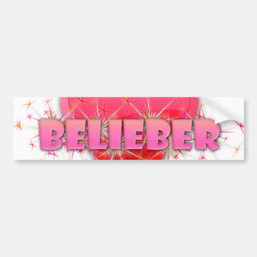 Belieber Autoaufkleber (Vorne)