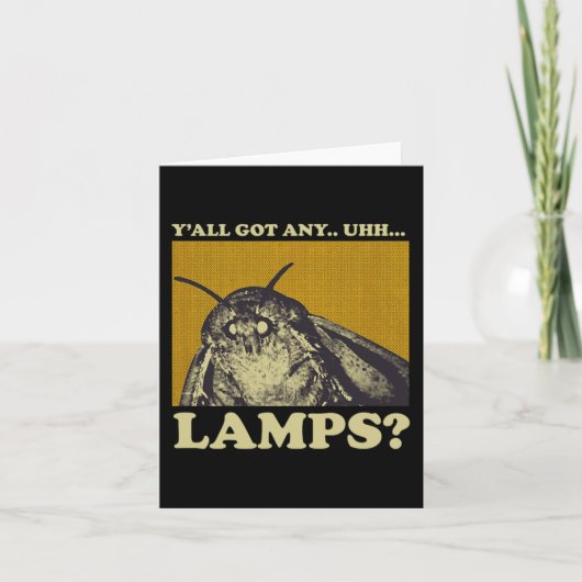 Beliebige Lampen Moth Insect Meme Geschenk got Karte (Vorderseite)