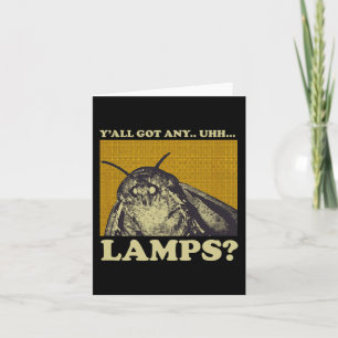 Beliebige Lampen Moth Insect Meme Geschenk got Karte