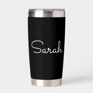 Beliebiger Name Coole editierbare weiße Schrift Thermobecher