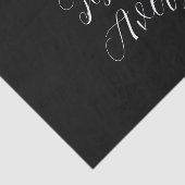 Beliebiger Name | Elegante editierbare weiße Schri Seidenpapier (Ausschnitt)