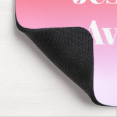 Beliebiger Name | Retro-modern gestalteter Text Fa Mousepad (Ecke)